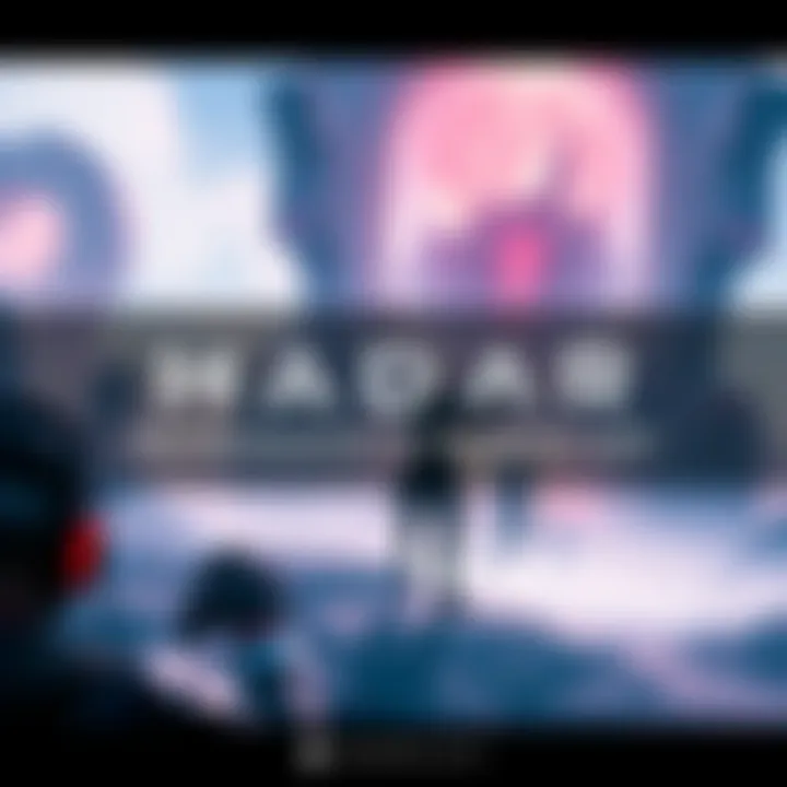 Concept art showing characters and environments for Hadar game in development