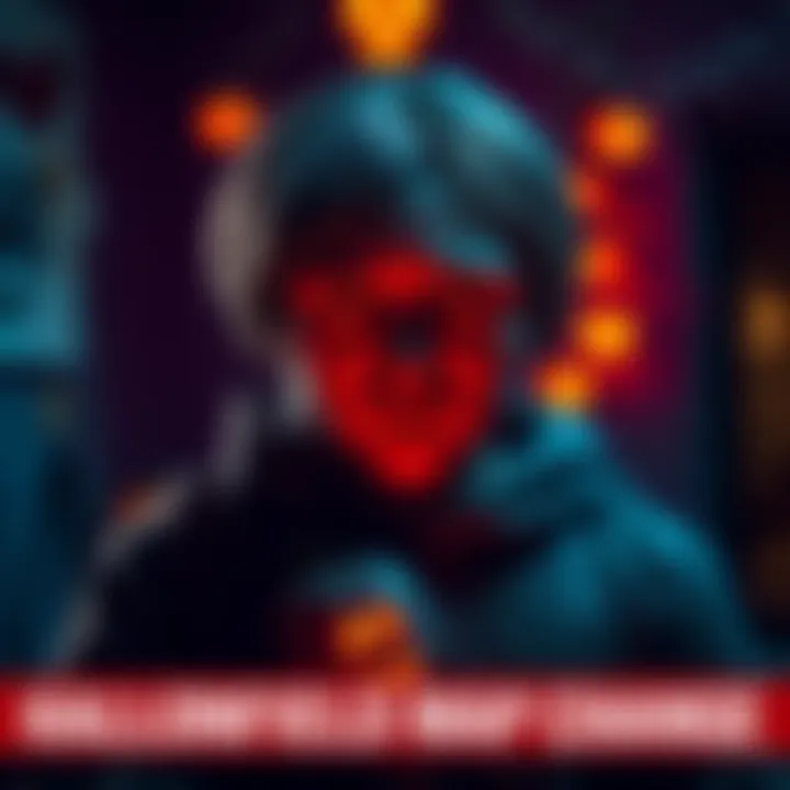 A Halloween fan showing sadness over changes to the Haddonfield map with a dark background and Halloween decorations.