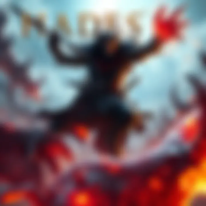 A character battling mythical creatures in an intense action scene from Hades II.