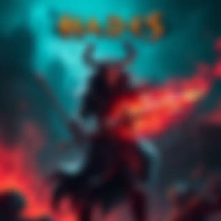 Hades game cover featuring the main character holding a weapon in the underworld