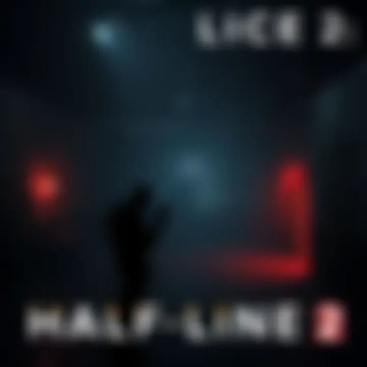 Half-Life 2 Dark Scene A dark, eerie environment from Half-Life 2 featuring unsettling lighting and shadowy figures.