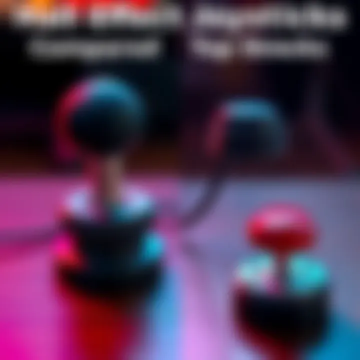 Hall Effect Joysticks Compared to Standard Joysticks A side-by-side comparison of a hall effect joystick and a traditional joystick, showing their different designs and build quality.