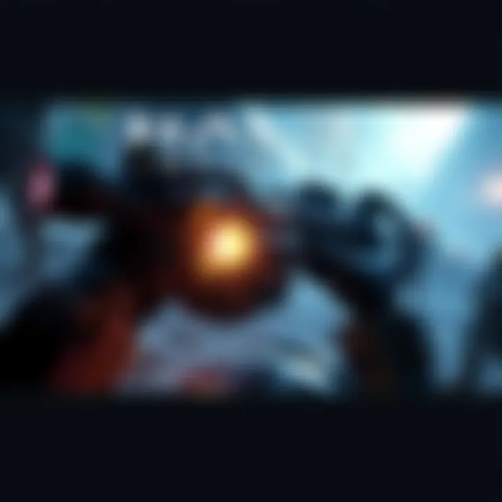 A scene from Halo Infinite's trailer showing exciting gameplay and a new weapon