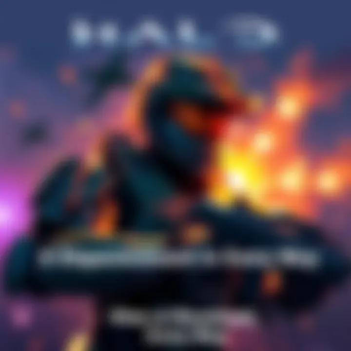 Halo TV Show Review Illustration A scene from the Halo TV show featuring the main character in armor during a battle, highlighting action and tension