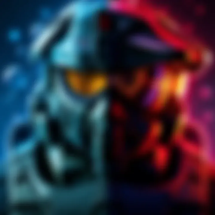 A side-by-side comparison of Halo 2 Truth's intelligent demeanor and Halo 3 Truth's chaotic appearance.