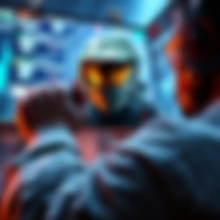 A gamer focused on playing Halo 3 on Legendary difficulty, displaying intense concentration and strategy on screen, with a controller in hand.