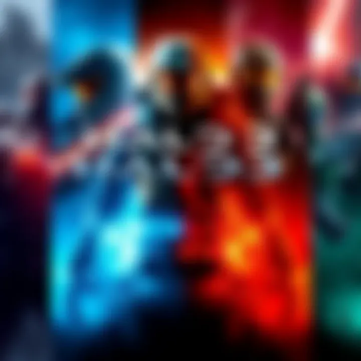 Halo 3 Game Cover Art Different cover art designs for Halo 3 games showcasing various colors and characters.