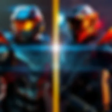 A side-by-side comparison of Halo 4's modern armor design and Halo 2's classic armor, showcasing their distinct styles.