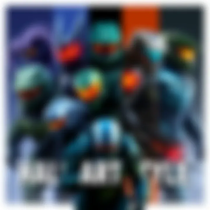 A collage showing different Jackals and Elites from various Halo games with a focus on their armor designs and art styles.