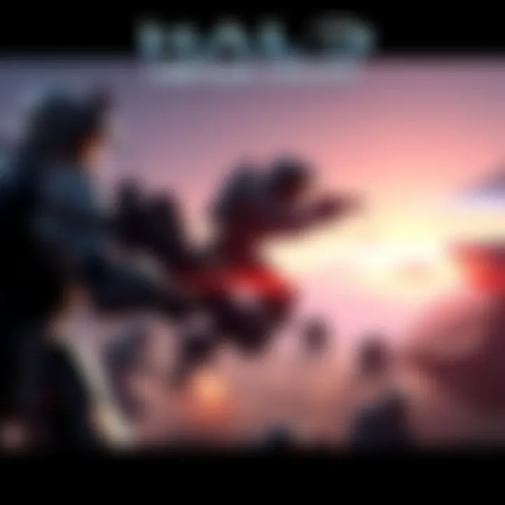 A screenshot showcasing the gameplay of Halo Campaign Evolved with a character in action on a futuristic battlefield