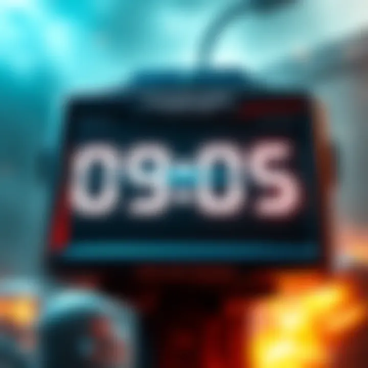 A digital countdown clock with Halo themed graphics, showcasing excitement for the upcoming game release.