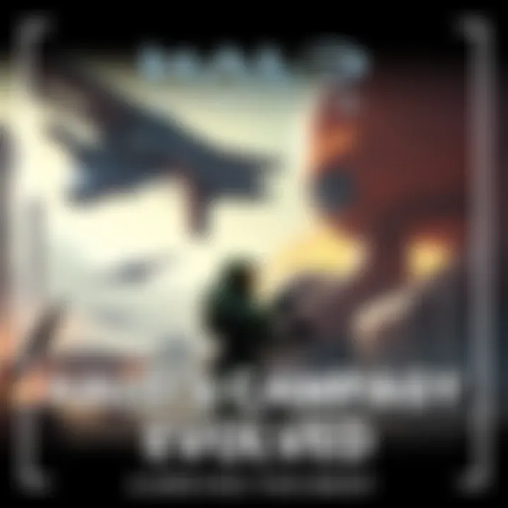 A scene from Halo Campaign Evolved showing a new character in a futuristic setting with advanced weapons and vehicles