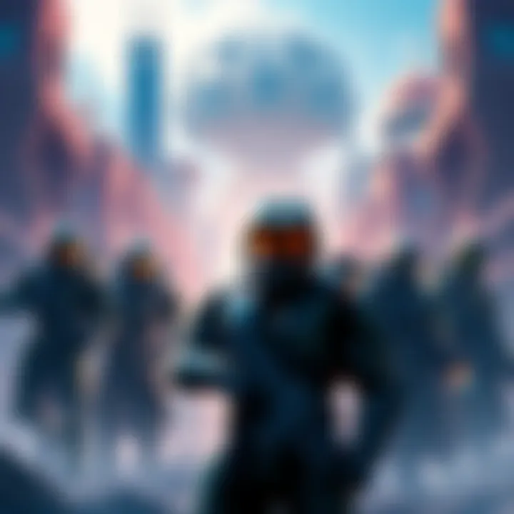 A visual representation of the Halo CE remake showing characters and environments in the Infinite art style, highlighting the vibrant and consistent graphics.