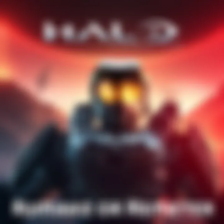 A graphic showing Halo CE with modern graphics style and Xbox 25th anniversary theme