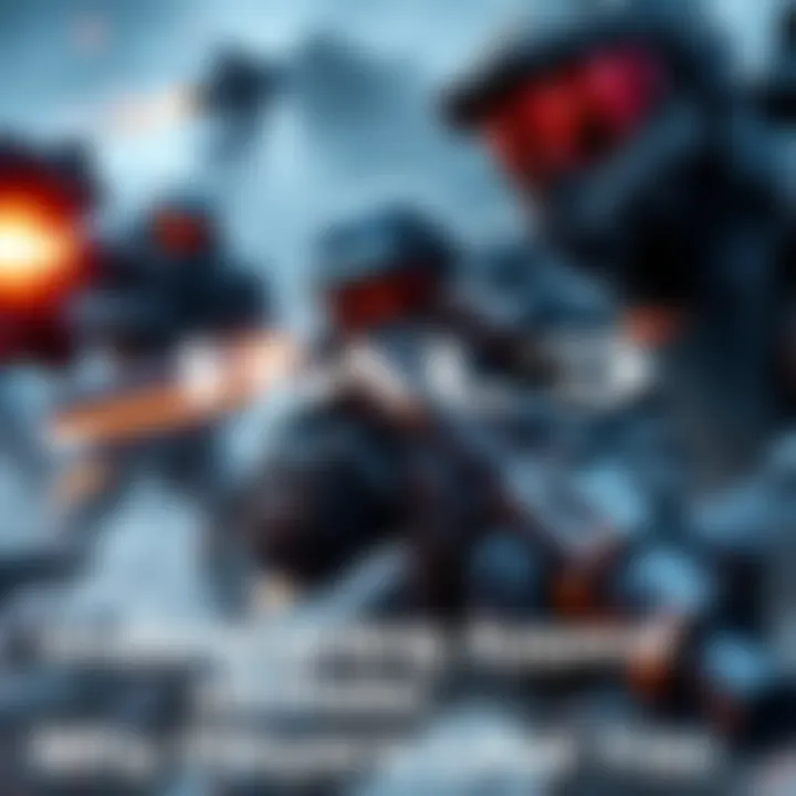 A snapshot of intense action from Halo, featuring a player battling Covenant enemies with iconic weapons.