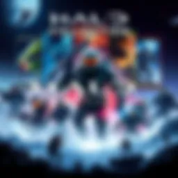 Halo games collection A collection of Halo game covers showcasing the journey through the series, highlighting iconic characters and scenes, symbolizing the challenges faced on Legendary difficulty.