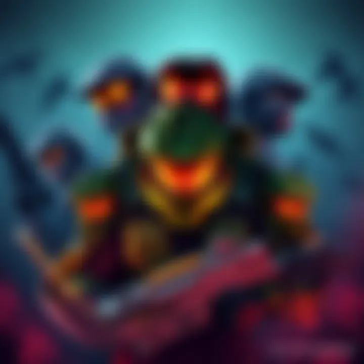 An illustration depicting various notorious Halo grifters with their controversial actions displayed, engaging the gaming community in discussion.