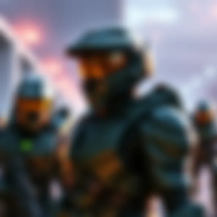 Halo Infinite Character Models Characters from Halo Infinite featured in a new campaign setting