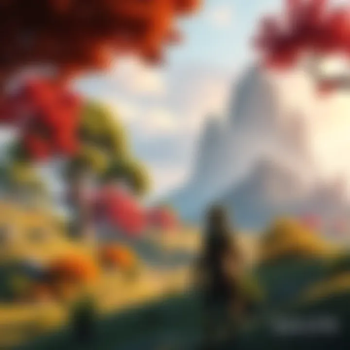 A view of the open world in Halo Infinite, showcasing lush environments and a player character ready for action.