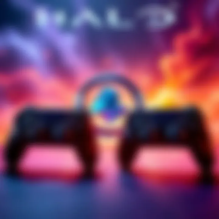 Halo Local Co-Op Announcement Announcement image about Halo clarifying that PlayStation Plus is not needed for local co-op gameplay, featuring the Halo logo and gaming controllers
