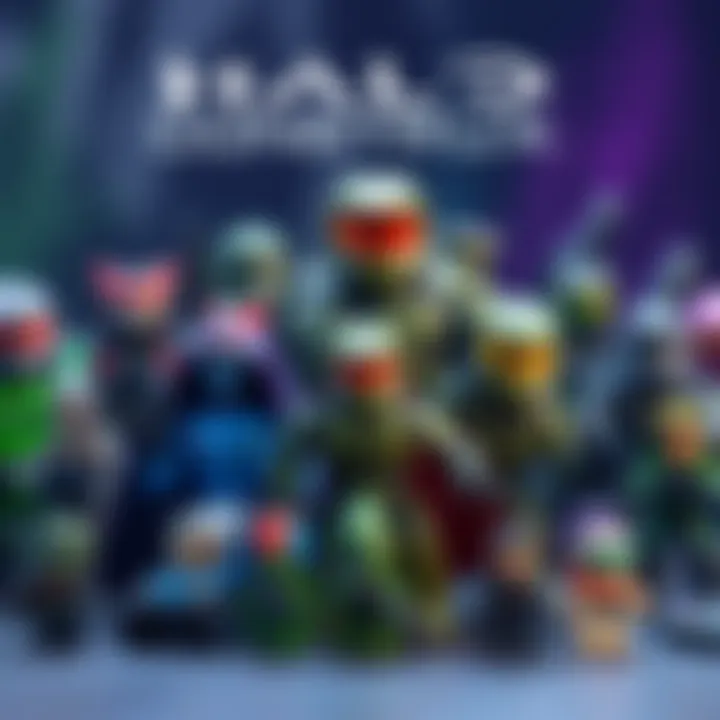 Various Halo Mega Construx figures and sets displayed together