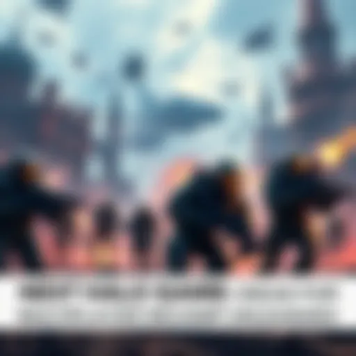 A chaotic multiplayer battle in the next Halo game, featuring soldiers, vehicles, and dynamic maps