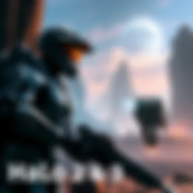 Concept art showing enhanced graphics for Halo 2 and 3 remakes, featuring iconic characters and landscapes updated for modern gameplay.
