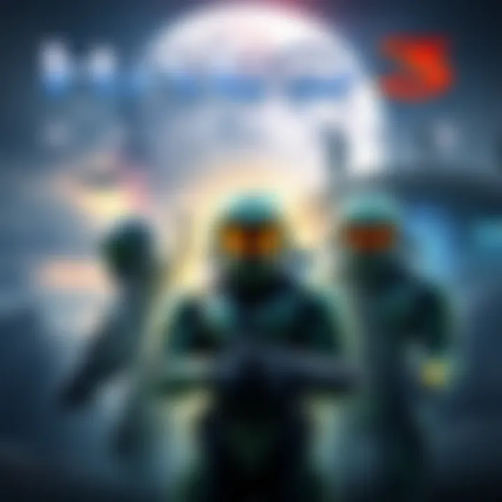 Promotional image of Halo 2 and 3 remakes showing iconic characters and settings from the games