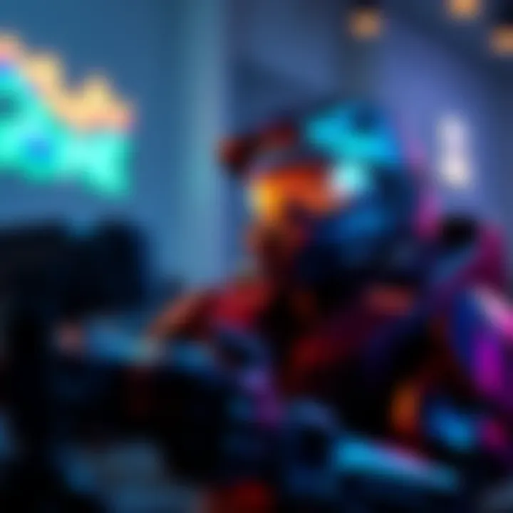 Halo voice line discovery A player experiencing a surprising Halo voice line for the first time, showing excitement and joy while gaming