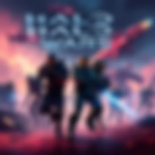A scene showcasing characters from Halo Wars in an action-packed setting, highlighting the game's thrilling gameplay elements.