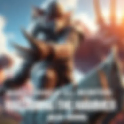 A character using a large hammer to strike a monster in Monster Hunter Wilds: Ascendance