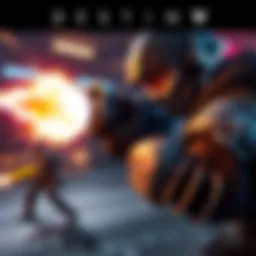 A Guardian aiming a hand cannon in a fast-paced PvP battle, showcasing skill and speed.