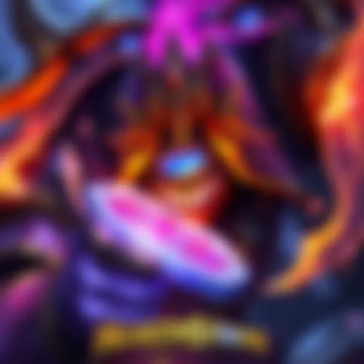 A powerful Handbuff Death Knight character enhancing cards in a Hearthstone game setting