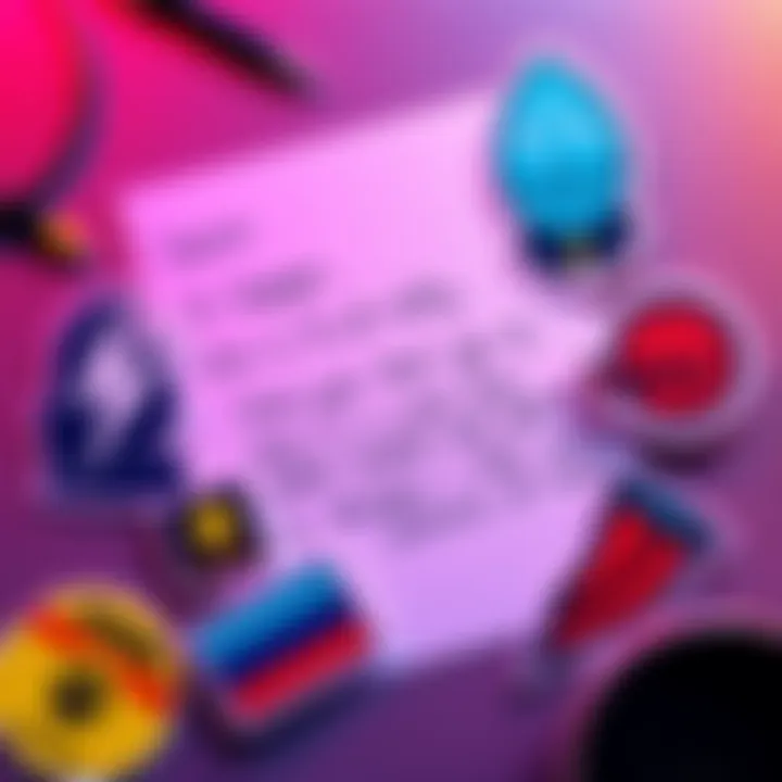 A colorful handwritten letter addressed to Capcom, surrounded by unique handmade stickers representing gaming themes