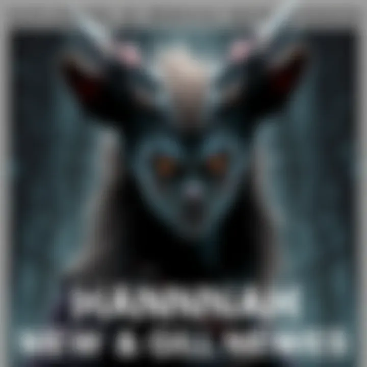 A character resembling Hannah, transformed into a Wendigo with wild features and a fierce expression, set against a dark forest background.