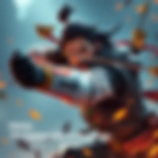 Hanzo, a character in a game, skillfully shooting arrows with precision, aiming for headshots, showcasing his dominance in gameplay.