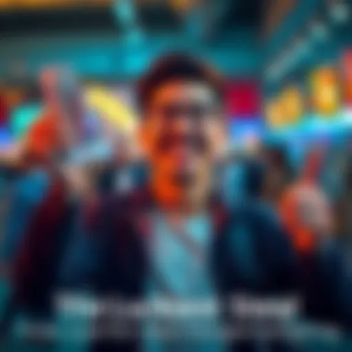 A happy individual holding a receipt with a big smile, representing a life-changing deal