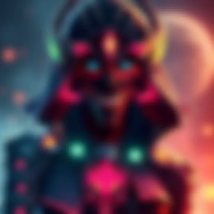 Harley Yeager in character as Vecna's new rift skin, showcasing dramatic costume and voice acting presence.