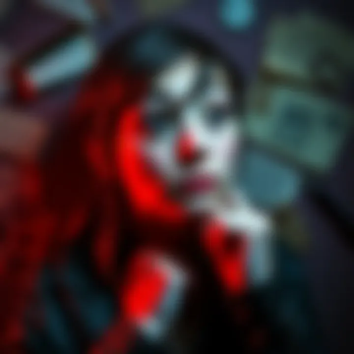 Person in Harley's Diary Photo A person from Harley's diary photo with a thoughtful expression, surrounded by clues and hints about their identity.