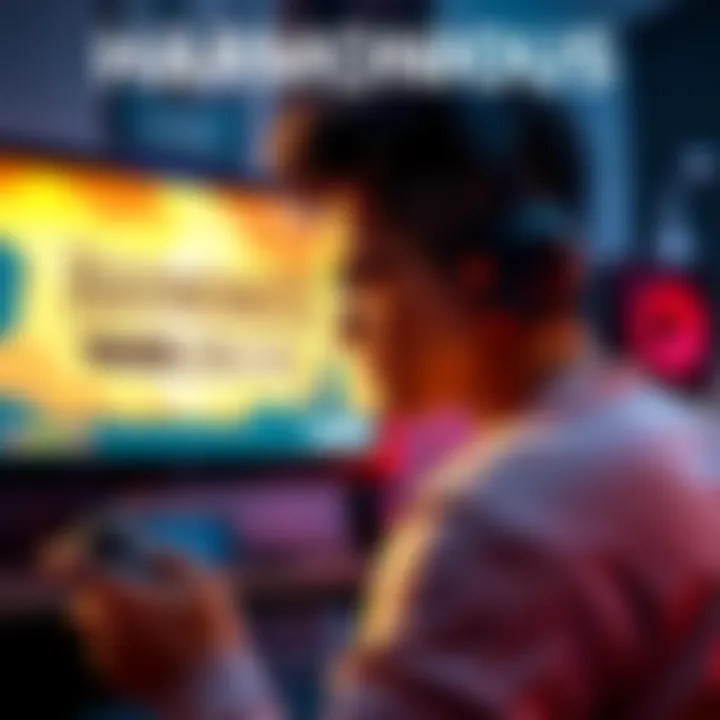 A disappointed gamer looking at a screen showing the Harmonious full version, with a frown on their face and a controller in hand.