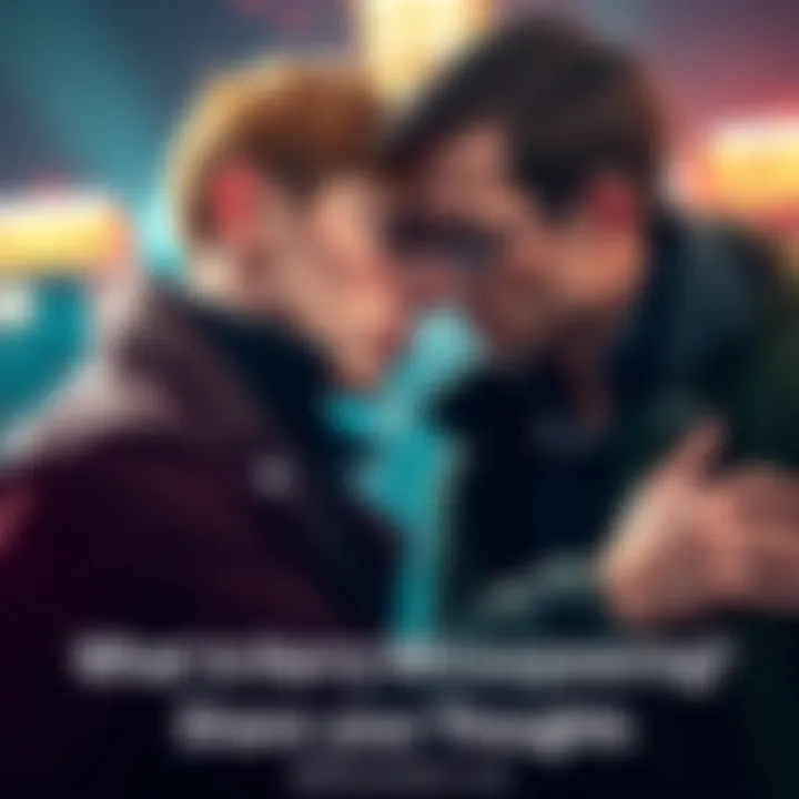 Harry leans in close to whisper something in Ulrich's ear, both looking intrigued