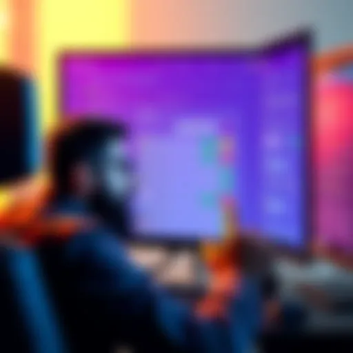 Hasan reviewing chat logs from the Asmongold community on a computer screen, showing insights into player interactions