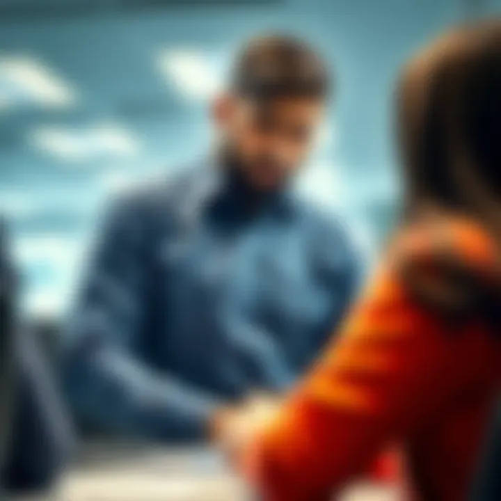 Hasan expressing frustration Hasan looking upset while talking to colleagues in an office setting