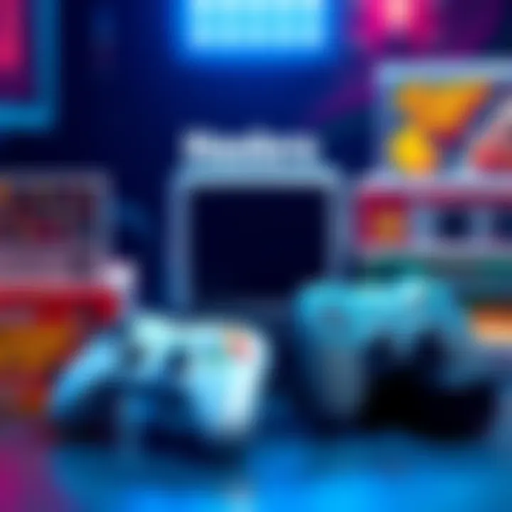 Hasbro's Gaming Investment A visual representation of Hasbro's $1 billion investment in traditional video games, featuring game controllers and classic game boxes