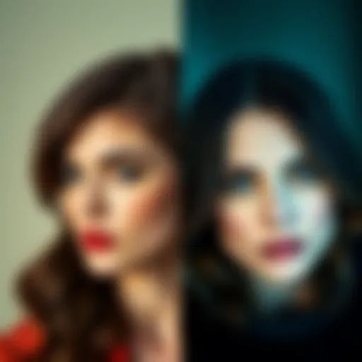 A comparison of Hayley and Rachel Weisz highlighting their similar facial features and expressions.