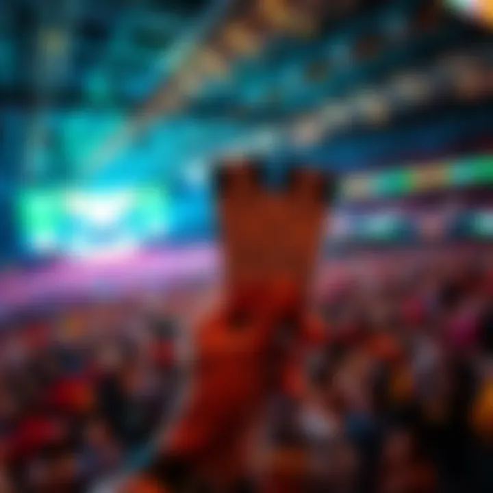 HCS Tickets for SLC 2025 A person holding HCS tickets with a crowd at an event in the background