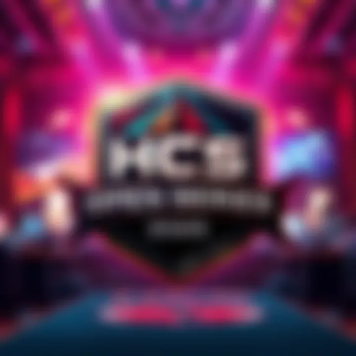 Logo of the HCS Open Series event in Salt Lake City with gaming elements