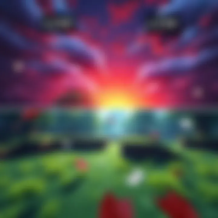 An illustration showing a comparison of low graphics and HD resource pack visuals in gaming, highlighting improved textures and details.