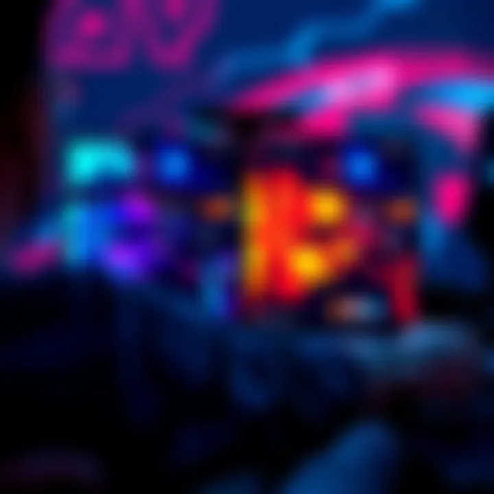 A gamer adjusting settings on a screen displaying vibrant and dull colors to demonstrate HDR differences.