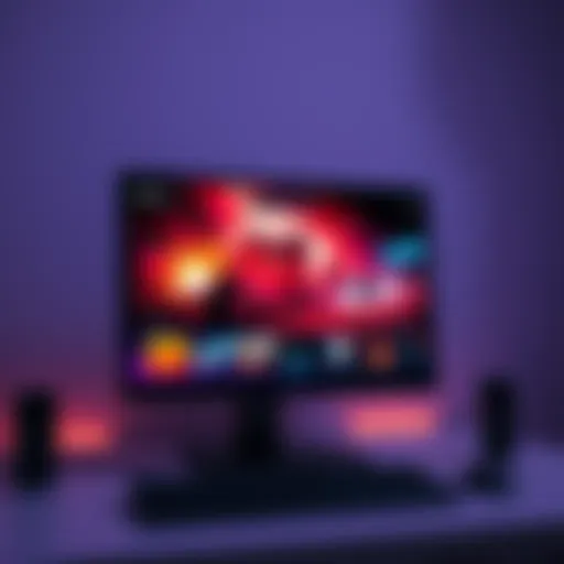 A vibrant HDR screenshot from a game displayed on a computer screen, showcasing rich colors and details, demonstrating the correct settings for capturing images on Steam.